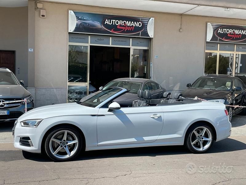 Usata Audi A5 Cabriolet Design 190 CV (139 kW) 2017 Bianco Cabrio