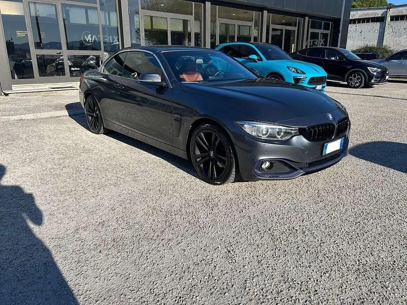 Usata BMW 420 Sport Line 184 CV (135 kW) 2016 Grigio Cabrio