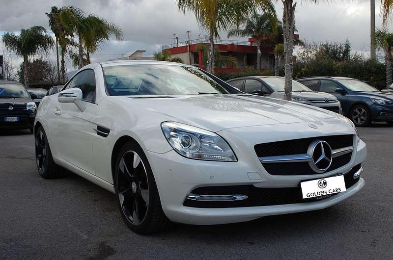 Usata Mercedes SLK200 184 CV (135 kW) 2011 Bianco Cabrio