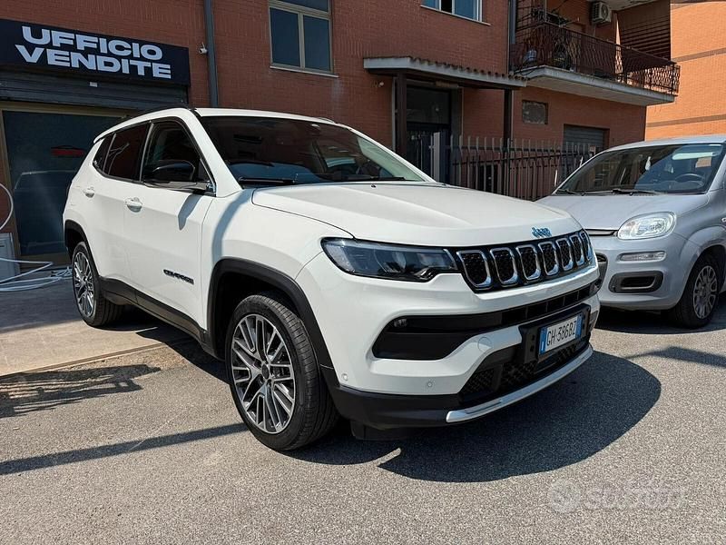 Bianco Usata 2021 Jeep Compass SUV | 23.900 € (Molto cara) - Immagine 1/4