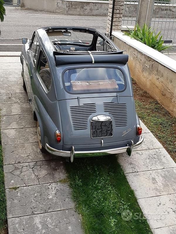 Usata Fiat 600 1950 Grigio Cabrio