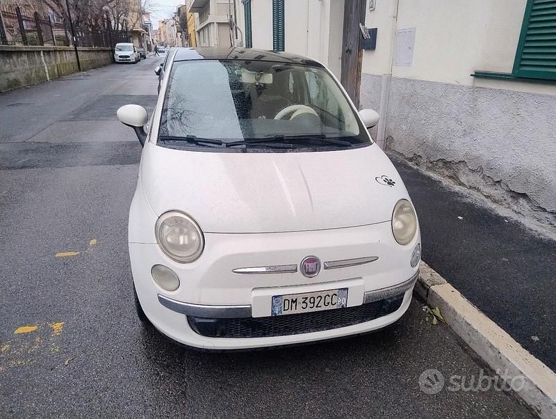 Usata Fiat 500 69 CV (50 kW) 2008 Bianco Utilitaria