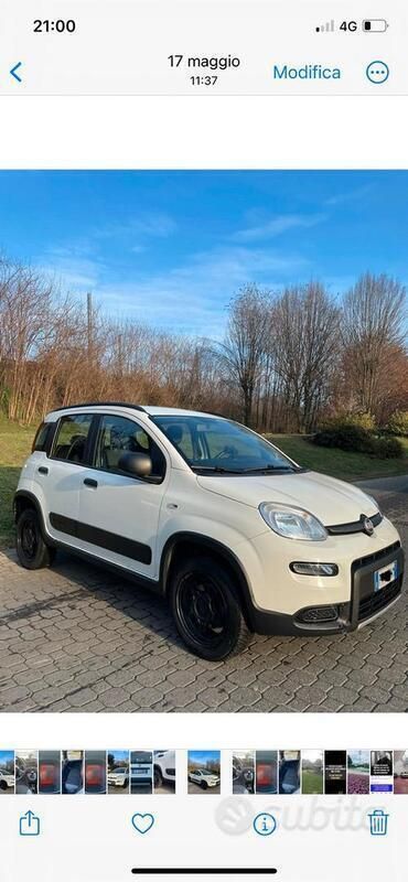 Usata Fiat Panda 4x4 85 CV (62 kW) 2019 Bianco Utilitaria