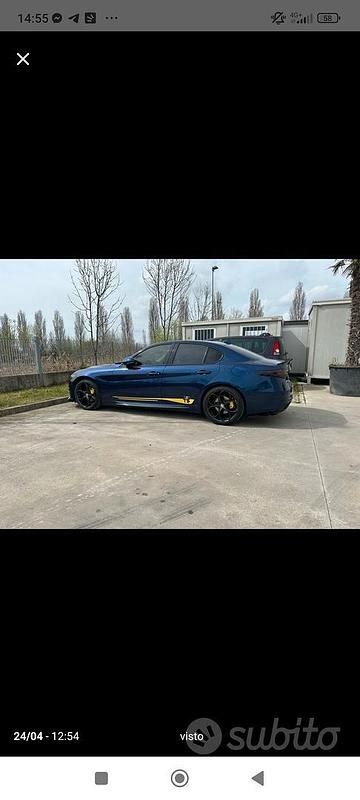 Usata Alfa Romeo Giulia 180 CV (132 kW) 2016 Blu Berlina