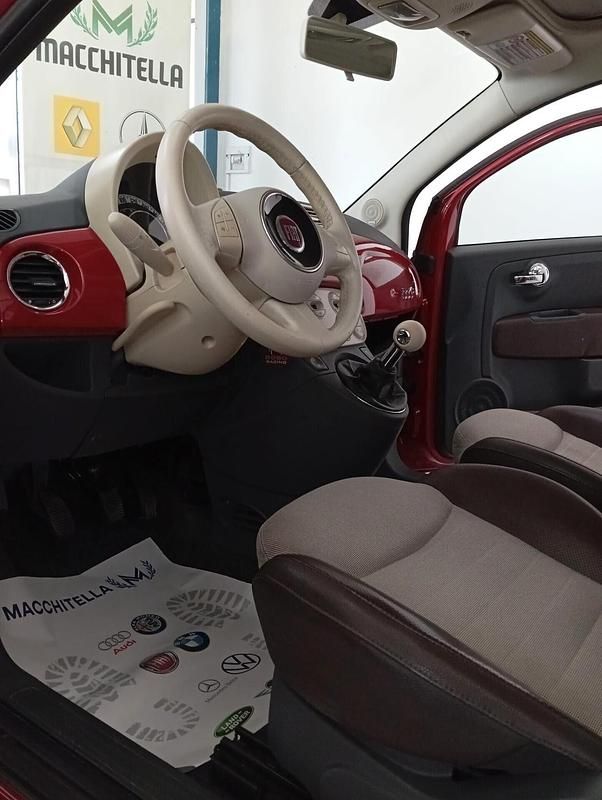 Usata Fiat 500C Lounge 95 CV (69 kW) 2011 Rosso Cabrio