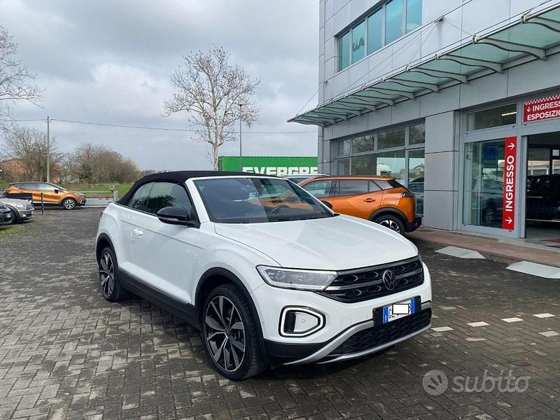 Usata VW T-Roc Cabriolet Style 110 CV (80 kW) 2022 Bianco Cabrio