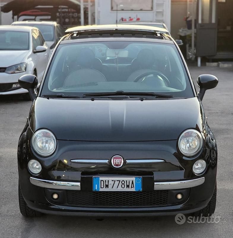 Usata Fiat 500 Lounge 69 CV (50 kW) 2009 Nero Cabrio