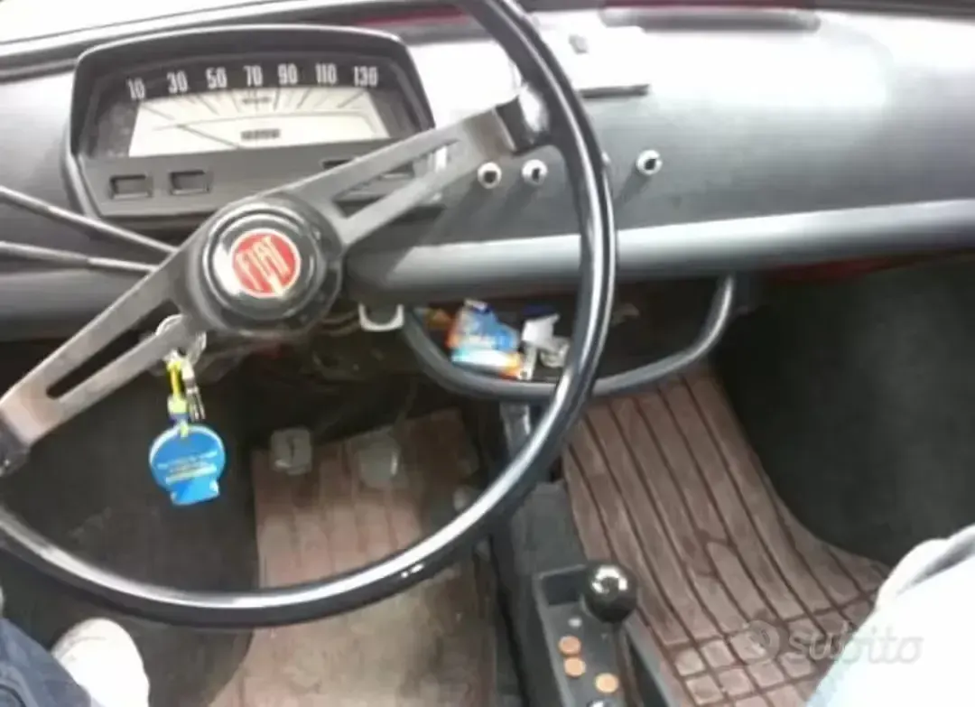 Usata Fiat 500 1970 Rosso Utilitaria