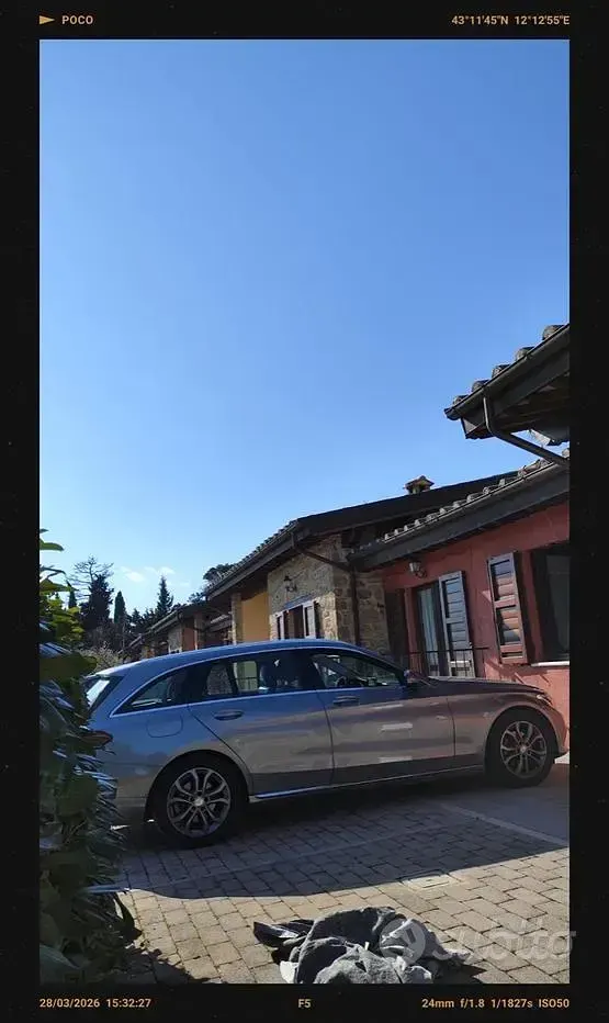 Usata Mercedes C220 170 CV (125 kW) 2014 Grigio Station wagon
