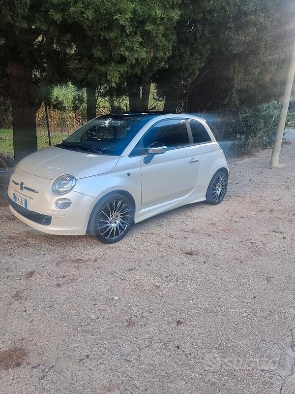 Usata Fiat 500 100 CV (73 kW) 2008 Bianco