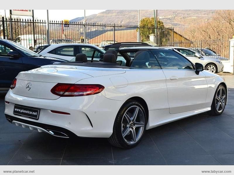 Usata Mercedes C220 Premium 170 CV (125 kW) 2018 Bianco Cabrio
