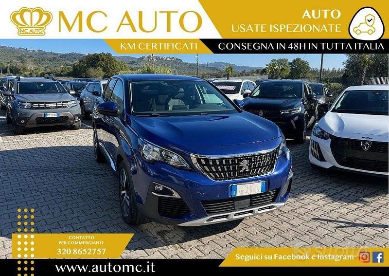 Usata Peugeot 3008 Allure 120 CV (88 kW) 2018 Blu SUV