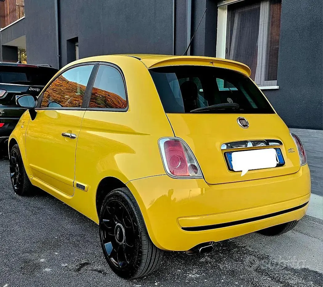 Usata Fiat 500 Sport 75 CV (55 kW) 2009 Giallo Cabrio