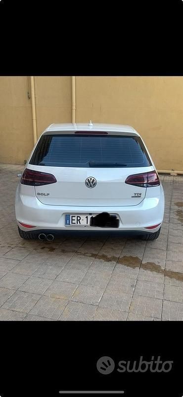 Usata VW Golf VII 110 CV (80 kW) 2013 Bianco Berlina
