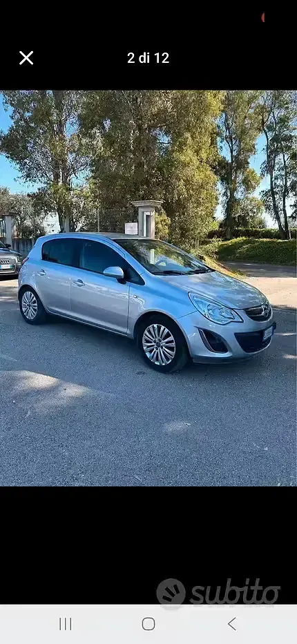 Usata Opel Corsa 85 CV (62 kW) 2011 Grigio Utilitaria