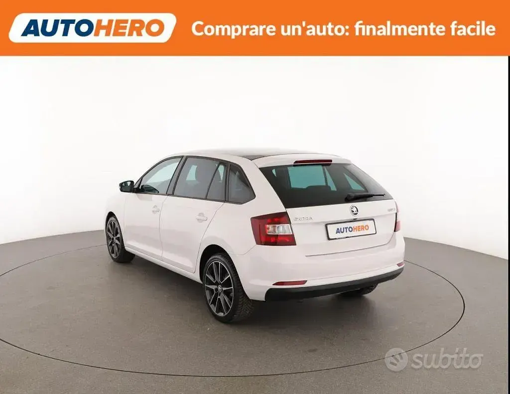Usata Skoda Rapid 110 CV (80 kW) 2017 Bianco Utilitaria