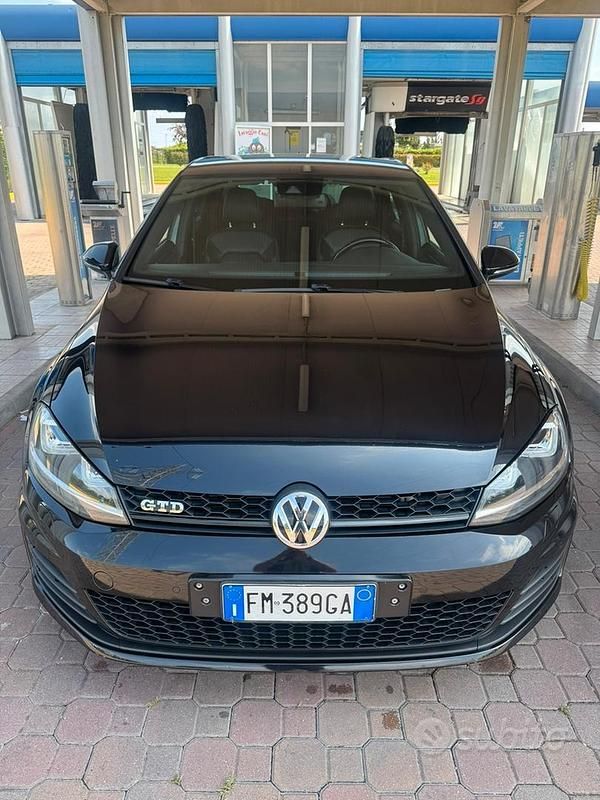Usata VW Golf VII GTD 184 CV (135 kW) 2016 Nero Berlina