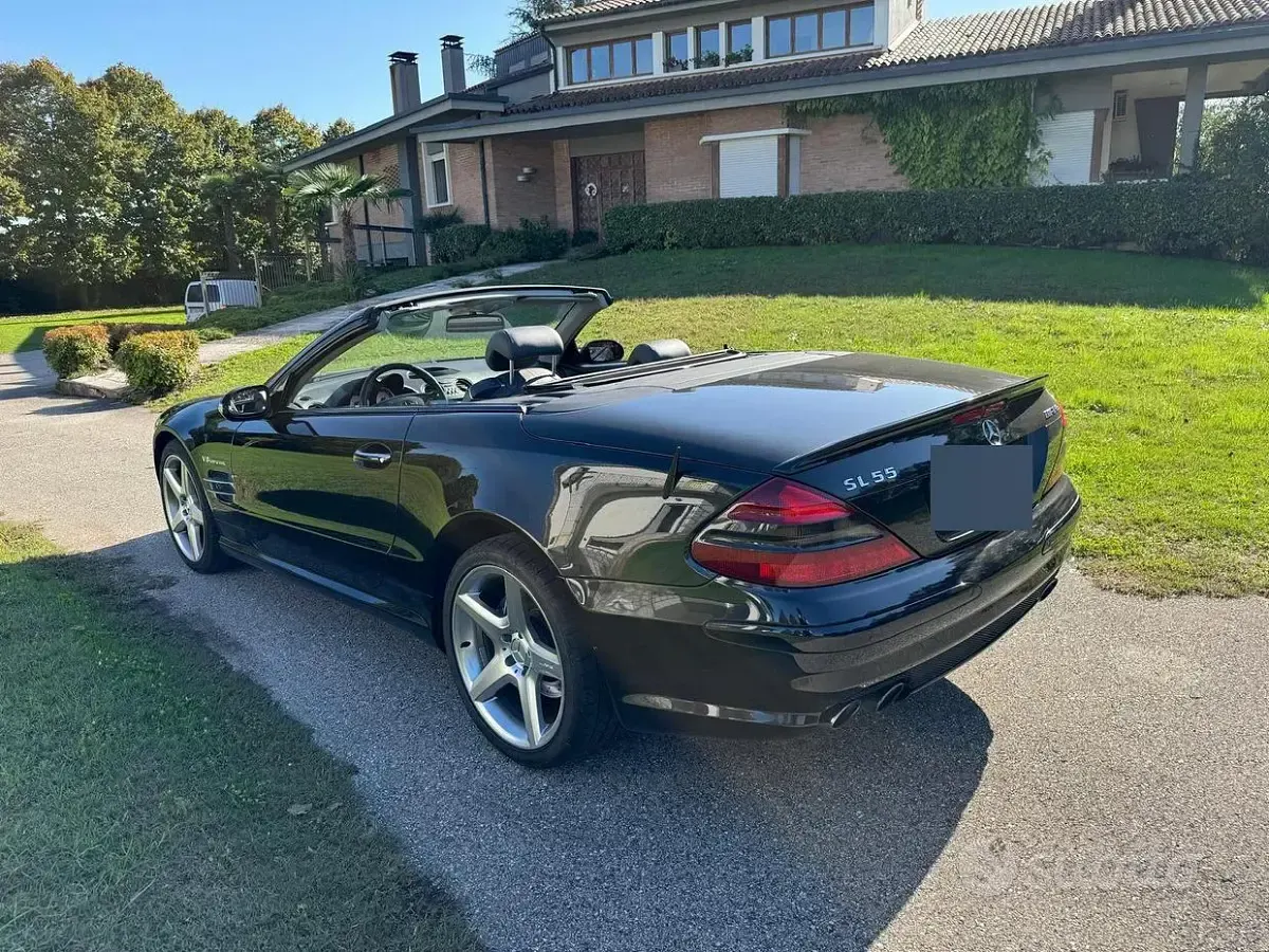 Usata Mercedes SL55 AMG AMG 500 CV (367 kW) 2003 Nero Cabrio