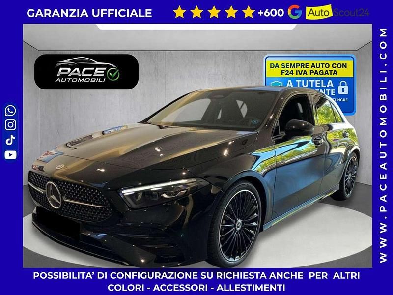 Usata Mercedes A180 AMG Line Premium Plus 136 CV (100 kW) 2025 Nero metallizzato Berlina