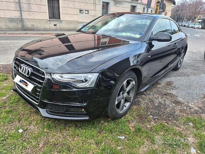 Usata Audi A5 S-Line 177 CV (130 kW) 2014 Nero Coupé