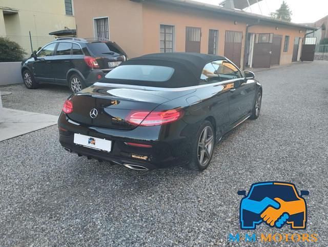 Usata Mercedes C180 AMG line 156 CV (114 kW) 2017 Nero Cabrio