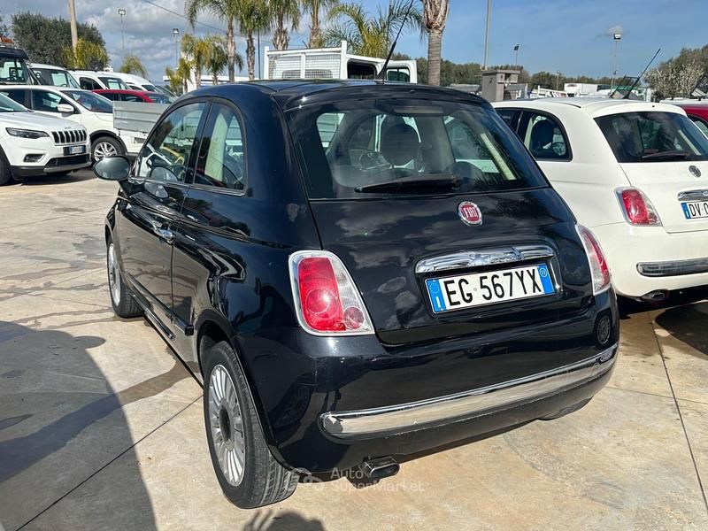 Usata Fiat 500 Lounge 86 CV (63 kW) 2011 Nero Berlina