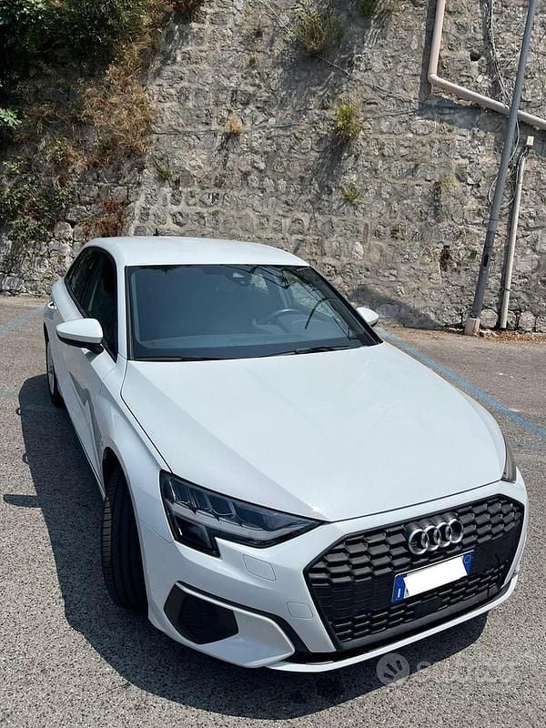 Usata Audi A3 Advanced 116 CV (85 kW) 2022 Bianco Berlina