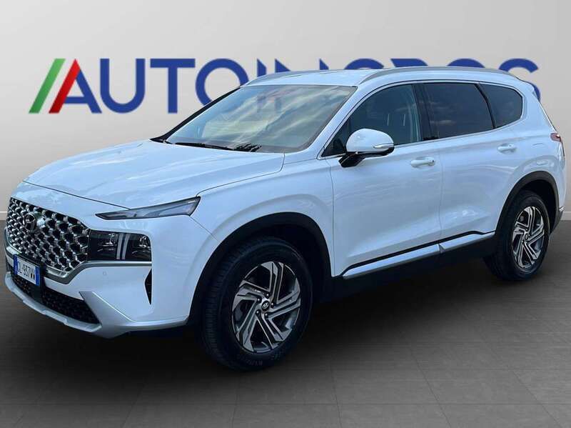 Bianco Usata 2022 Hyundai Santa Fe SUV | 29.690 € (Ottimo prezzo) - Immagine 1/4