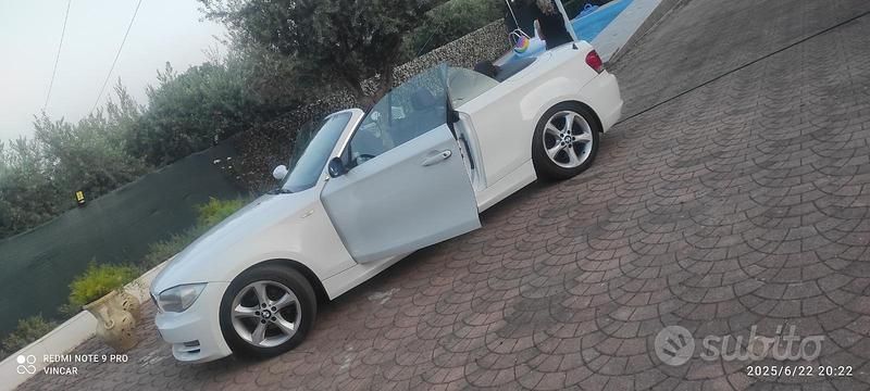 Usata BMW 118 Cabriolet 143 CV (105 kW) 2010 Bianco Cabrio