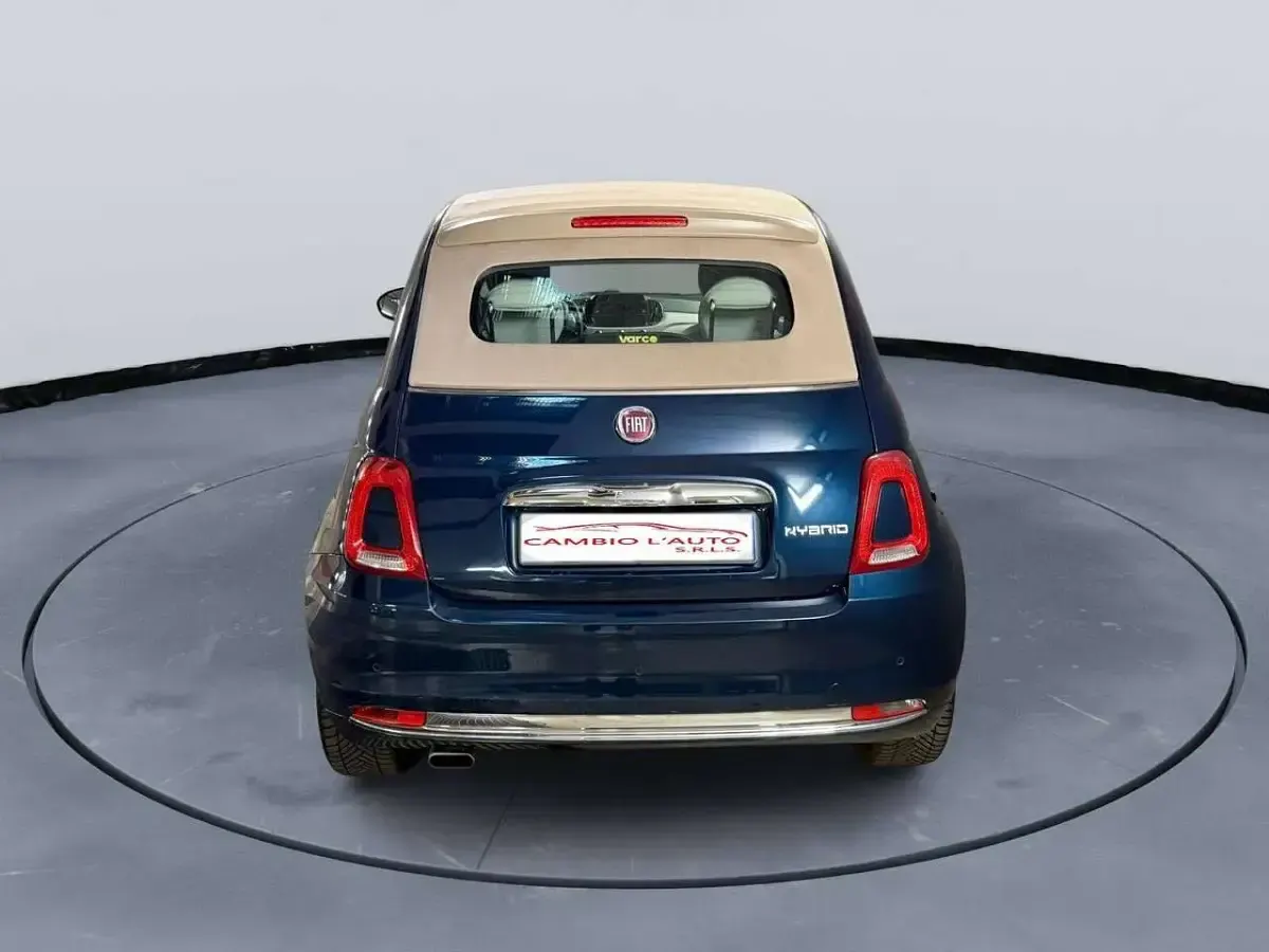 Usata Fiat 500C Dolcevita 69 CV (50 kW) 2020 Blu met Cabrio