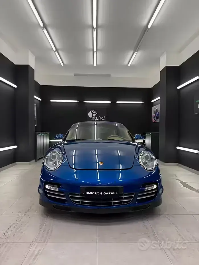 Usata Porsche 997 Turbo 530 CV (389 kW) 2012 Blu Cabrio