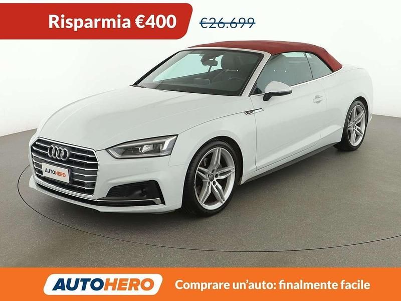 Usata Audi A5 Cabriolet Sport 190 CV (139 kW) 2019 Bianco Cabrio