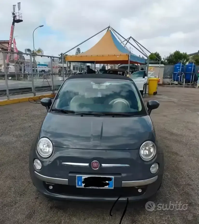 Usata Fiat 500 69 CV (50 kW) 2015 Grigio Cabrio