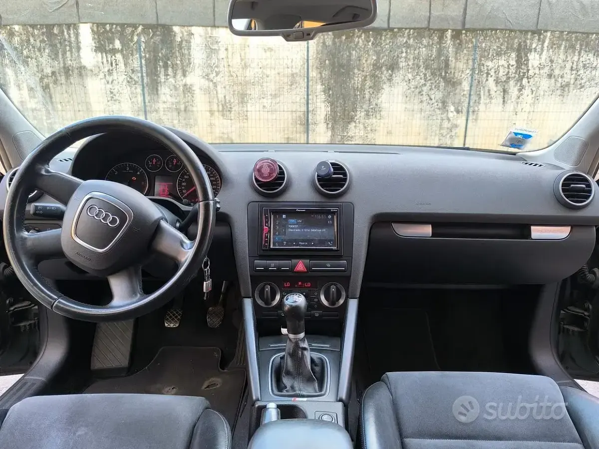 Usata Audi A3 Sportback Attraction 140 CV (102 kW) 2007 Nero Utilitaria