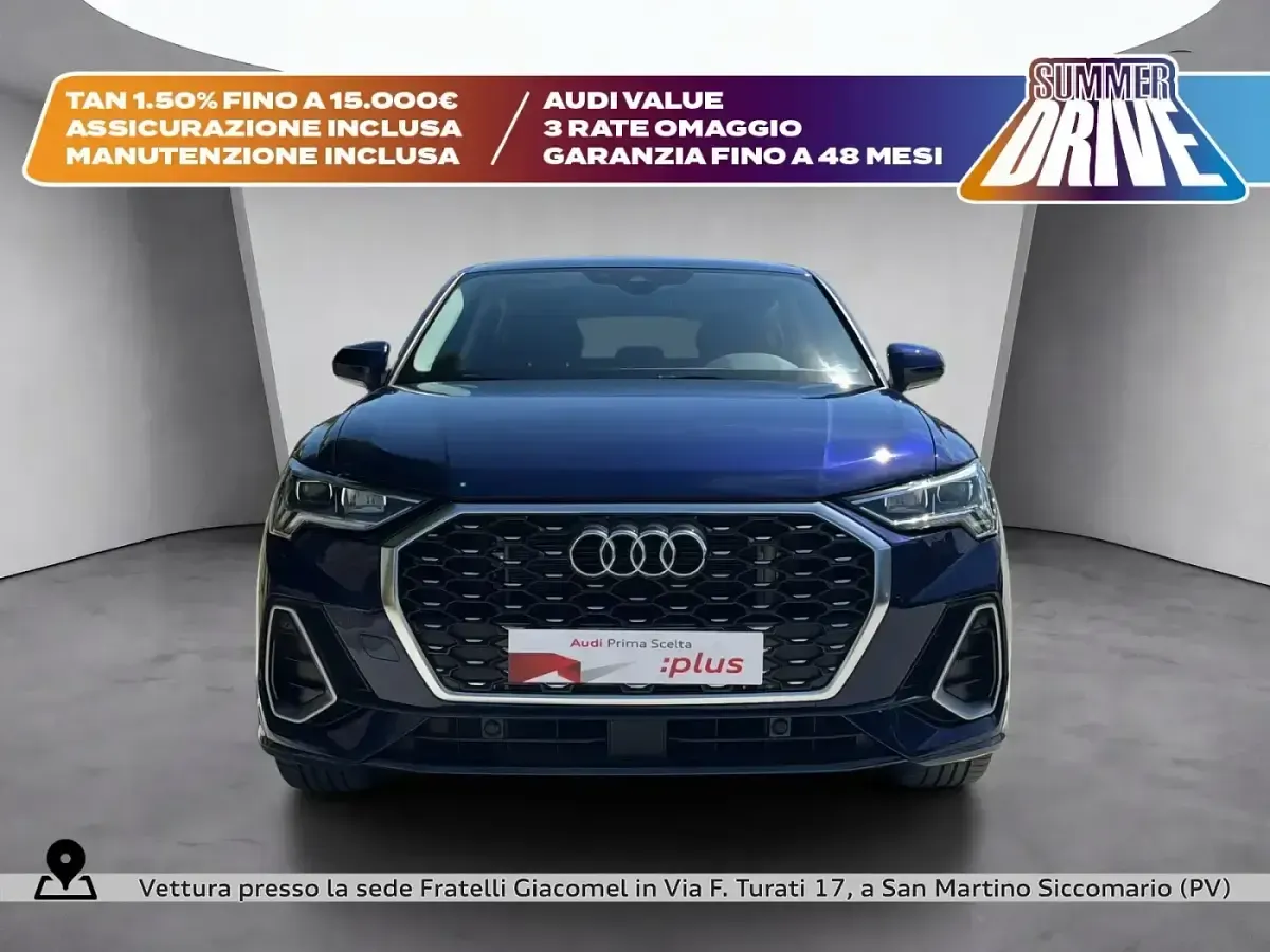 Usata Audi Q3 Sportback S-Line 245 CV (180 kW) 2024 Blu navarra metallizzato SUV