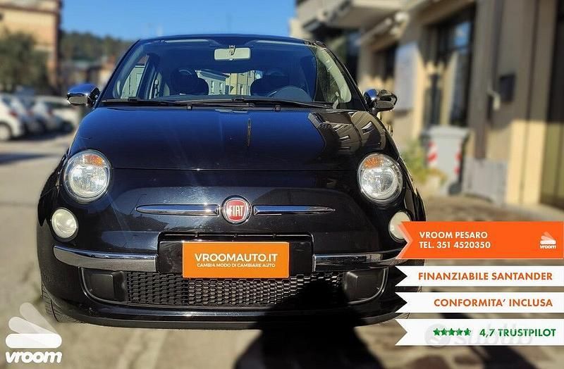 Usata Fiat 500 Lounge 69 CV (50 kW) 2012 Nero Utilitaria