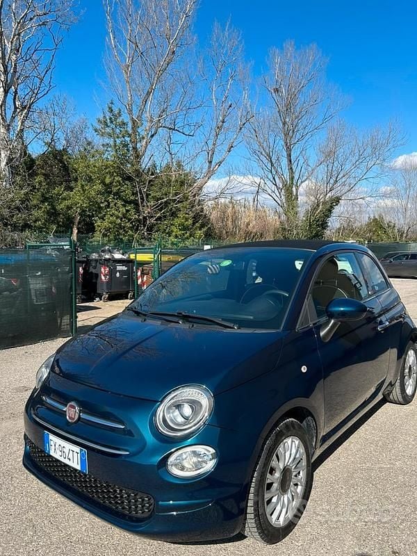 Usata Fiat 500C Dolcevita 69 CV (50 kW) 2020 Blu Cabrio