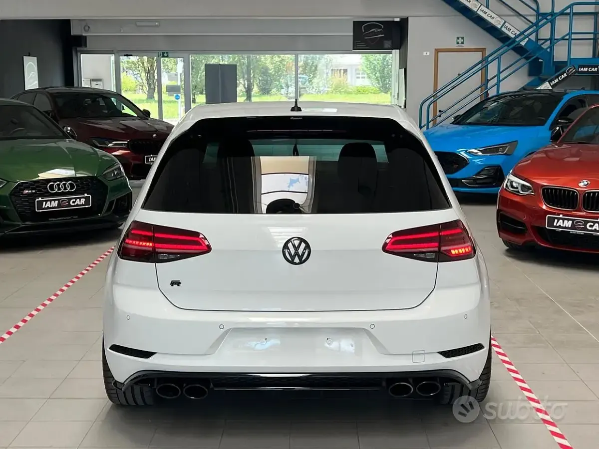Usata VW Golf VII R 310 CV (228 kW) 2018 Bianco Berlina