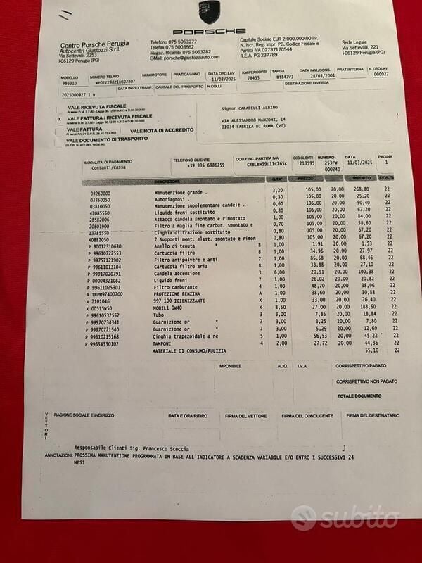 Usata Porsche Boxster 220 CV (161 kW) 2001 Grigio Cabrio