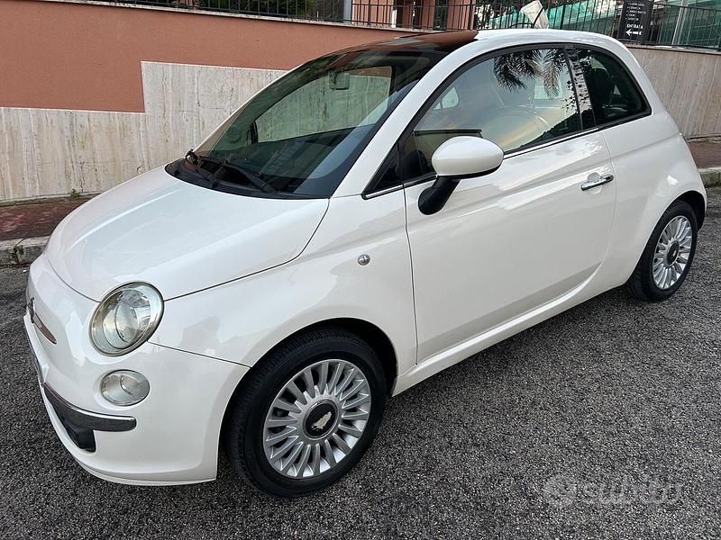 Usata Fiat 500 Lounge 69 CV (50 kW) 2009 Bianco Cabrio