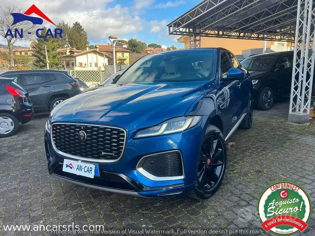 Usata Jaguar F-Pace R-Dynamic 204 CV (150 kW) 2021 Blu/azzurro SUV