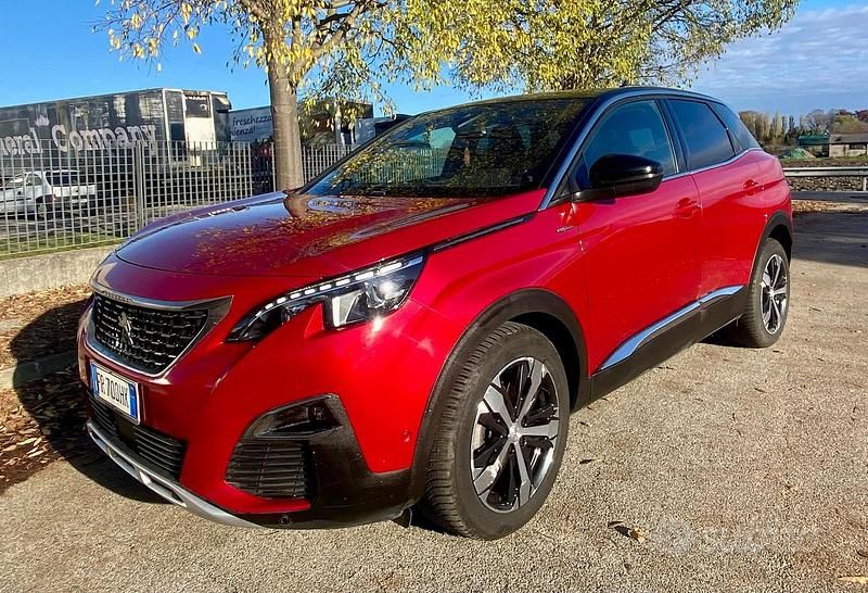 Usata Peugeot 3008 GT-line 131 CV (96 kW) 2018 Rosso SUV