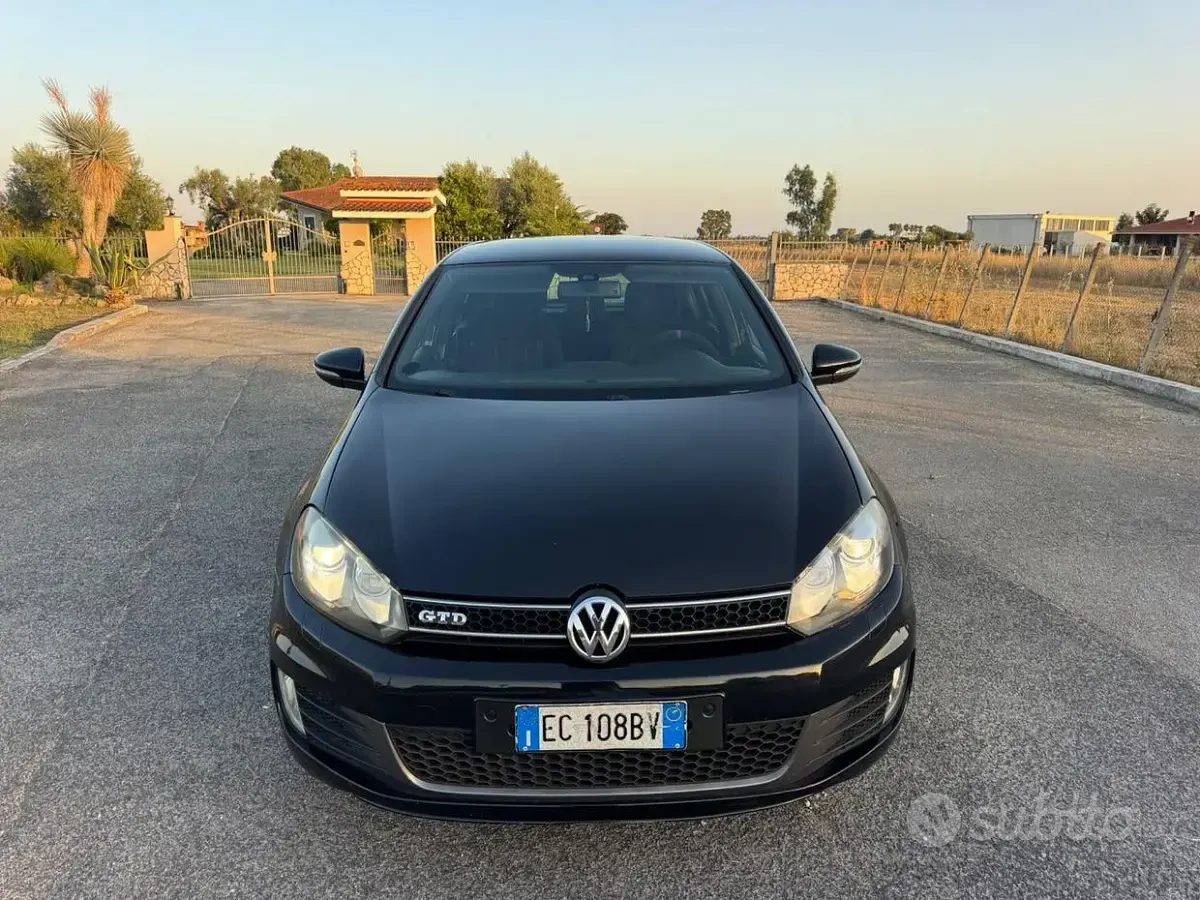 Usata VW Golf VI GTD 170 CV (125 kW) 2011 Nero Utilitaria