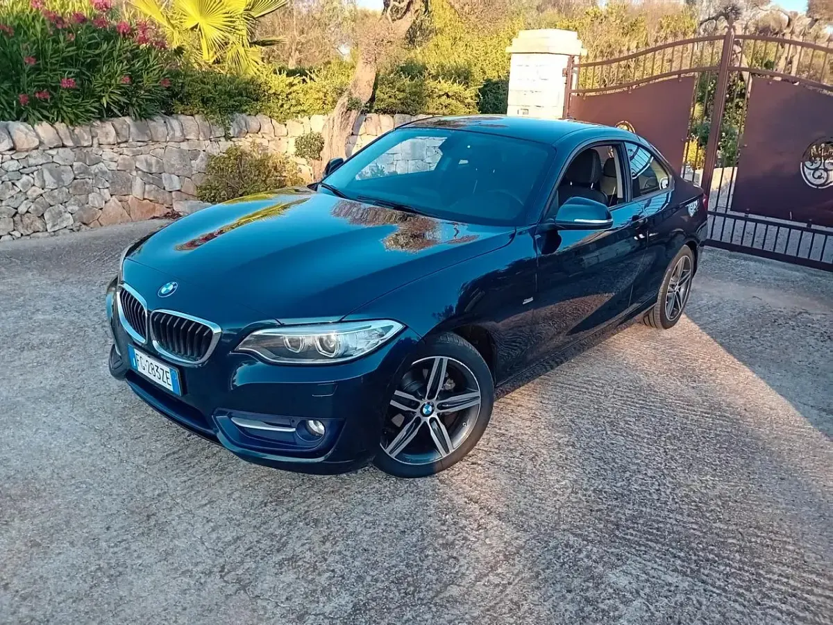 Usata BMW 218 Sport Line 150 CV (110 kW) 2017 Bluazzurro Coupé