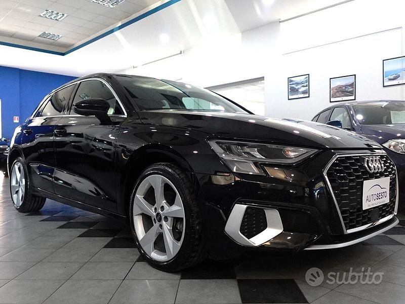 Usata Audi A3 Advanced 150 CV (110 kW) 2022 Nero mythos Berlina