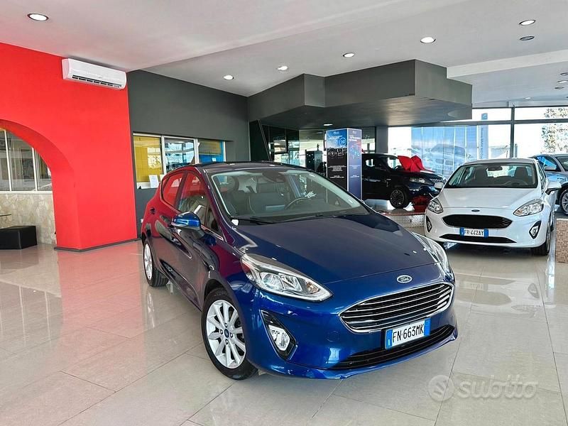 Usata Ford Fiesta Titanium 85 CV (62 kW) 2018 Blu Berlina