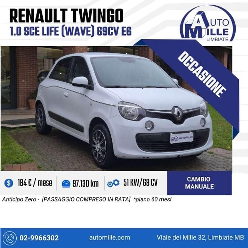 Usata Renault Twingo Life 69 CV (50 kW) 2016 Bianco Utilitaria