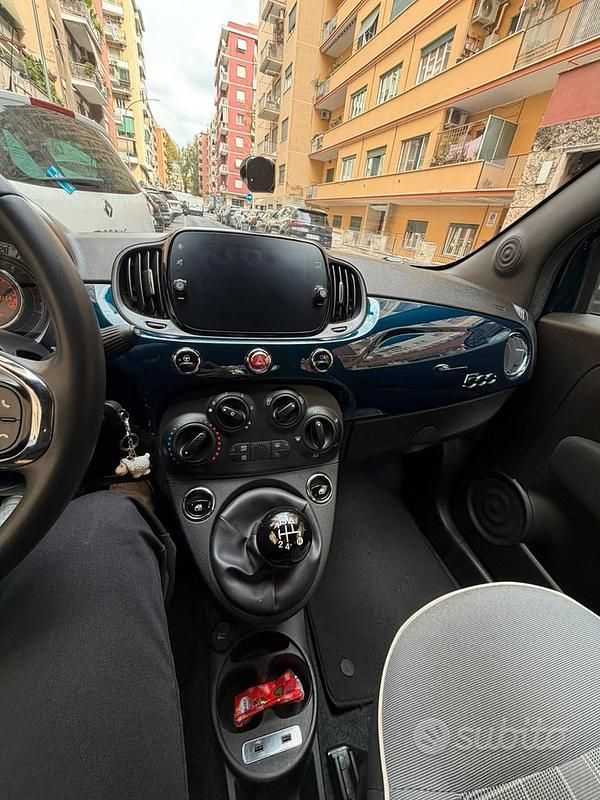Usata Fiat 500 69 CV (50 kW) 2020 Blu Utilitaria