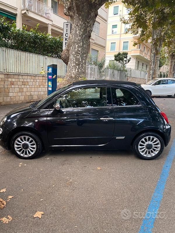 Usata Fiat 500 2016 Nero Cabrio