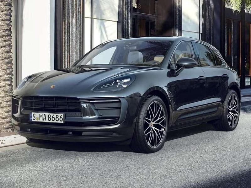 Nero jet Usata 2022 Porsche Macan SUV | 59.900 € (Cara) - Immagine 1/4